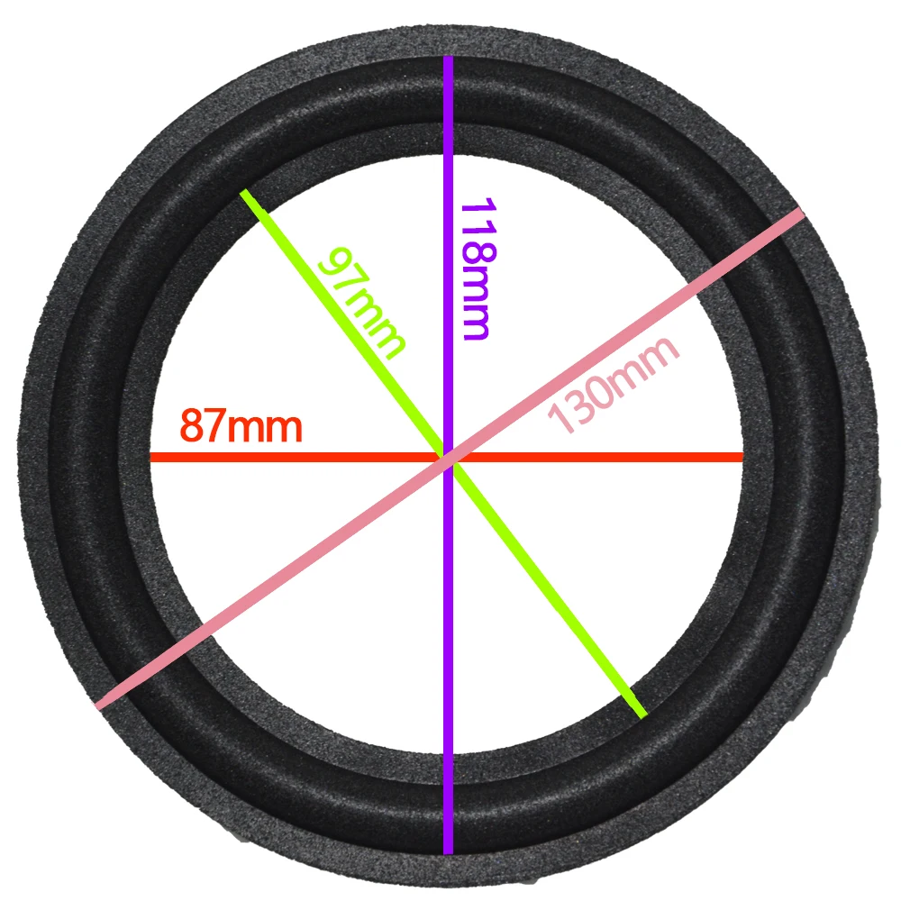 High Quality 2Pcs 5 inch 5'' P12 Woofer / Bass Speaker Repair Foam