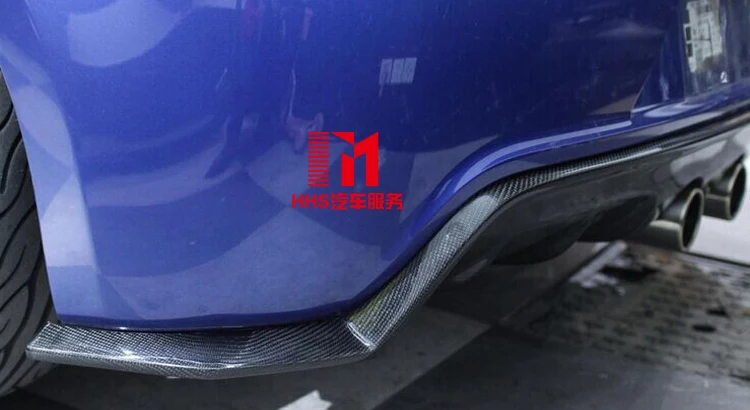 Автомобиль Стиль углерода Волокно заднего бампера для губ Диффузор для Volkswagen VW Гольф VI MK6 R20 бампер только 2012
