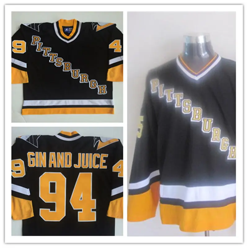 Men's cheap Pittsburgh Penguins #94 GIN AND JUICE Snoop Dogg 1994