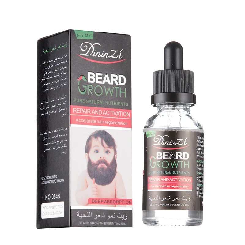 

New 100% Natural Organic Men Growth Beard Oil Beard Wax Balm Avoid Beard Hair Loss Products Leave-In Conditioner Groomed Growth