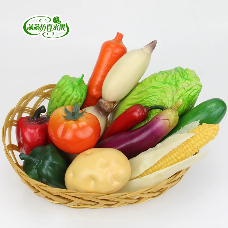 1pcs Plastic artificial vegetables fake fruit model of the combination