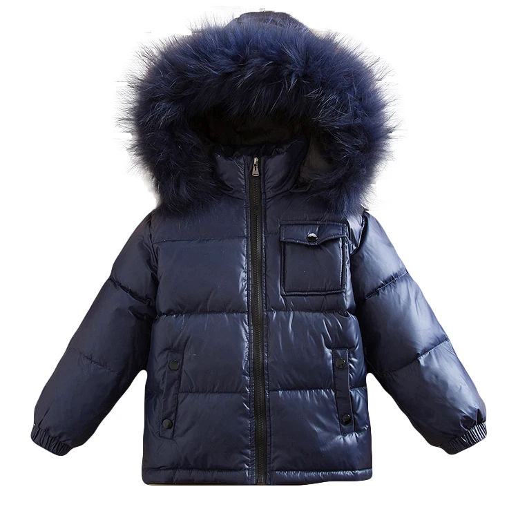 

2018 New -30 Degree Russia Winter Children Clothing Parka Real Fur Hooded Boy Baby Girl Duck Down Jacket Coat Kids Snow Suit
