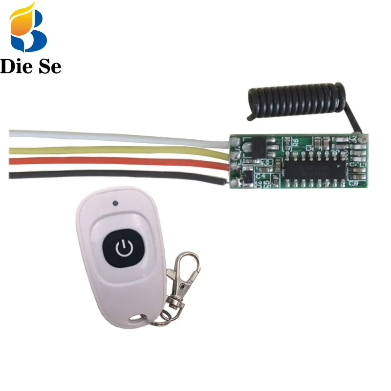 

433MHz Universal Remote Control Switch 5V LED Receiver Module and Transmitter Remote Control RF Switch for Light Controller