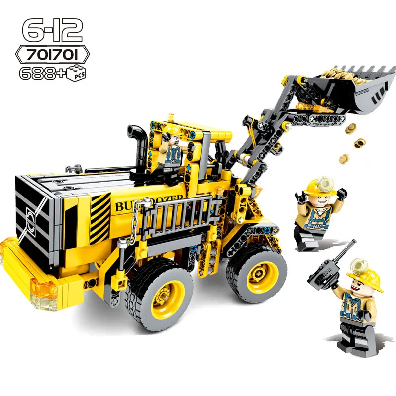 

Technic Engineer Technic Bulldozer Model Building Blocks Toys Compatible Major Brands City Construction Brick Toys For Children
