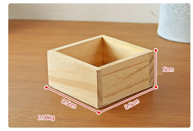 50 шт. деревянная коробка для хранения суккулентов цветочный горшок плантатор лоток дома настольные украшения wen6231