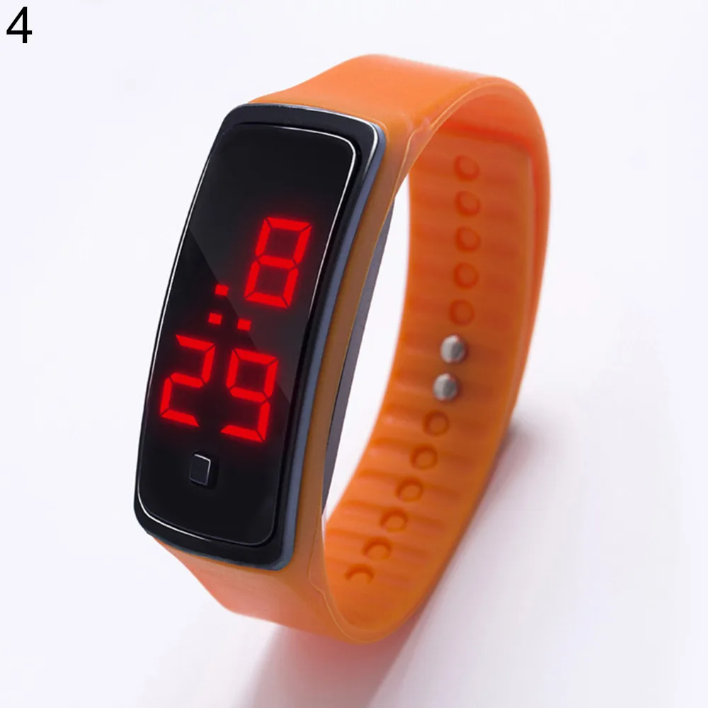 Цифровые наручные часы водонепроницаемые спортивные Spor Saat Horloge силиконовый