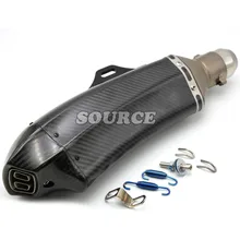 motorcycle Akrapovic muffler pipe scooter exhaust pipe carbon fiber for bmw r1200gs r 1200 gs r1200 gs r 1200gs 2004-2012