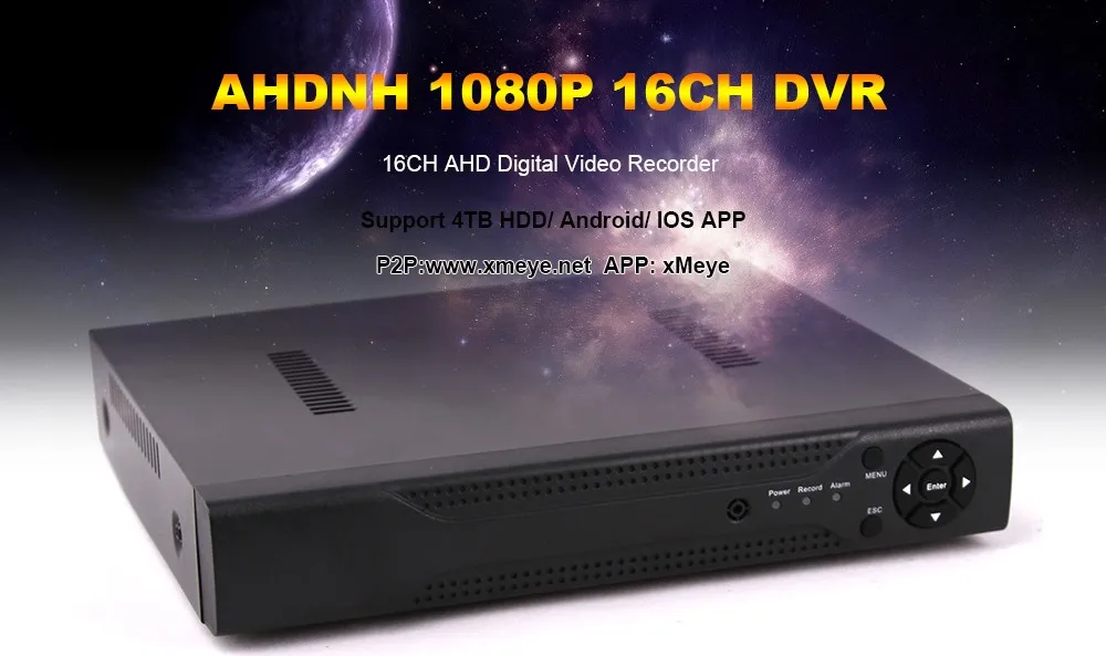 16-канальный видеорегистратор AHD DVR AHD-NH/AHD-M 720 P/960 P/1080 P видеонаблюдения DVR 16CH мини Гибридный HDMI CCTV DVR Поддержка IP/аналоговый/AHD Камера