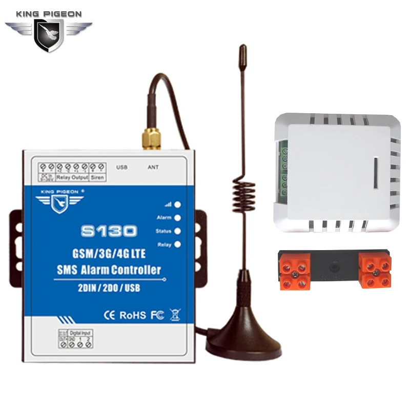 GSM 3G 4G Remote Controller Alarm Water Leakage Sensor Detector Smart Automatic Monitoring System SMS Control