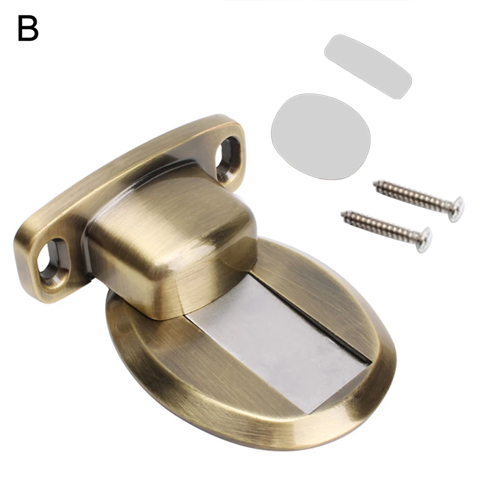 HOT SALE Magnetic Door Holder Stainless Steel Hidden Stopper Toilet Noiseless Doorstop