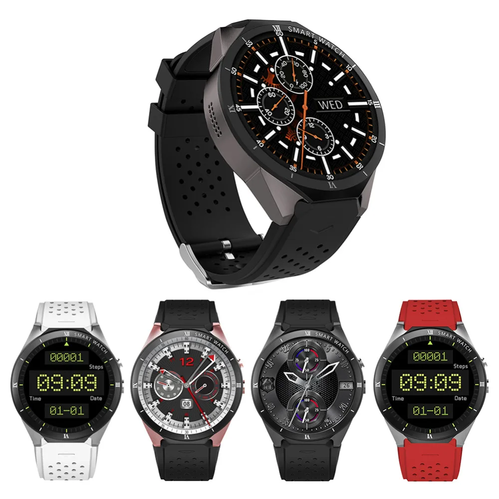 

ALLOYSEED KW88 Pro Android 7.0 RAM 1GB ROM 16GB Heart Rate Monitor Pedometer 2MP Camera SIM Card 3G WIFI GPS Smart Watch Phone