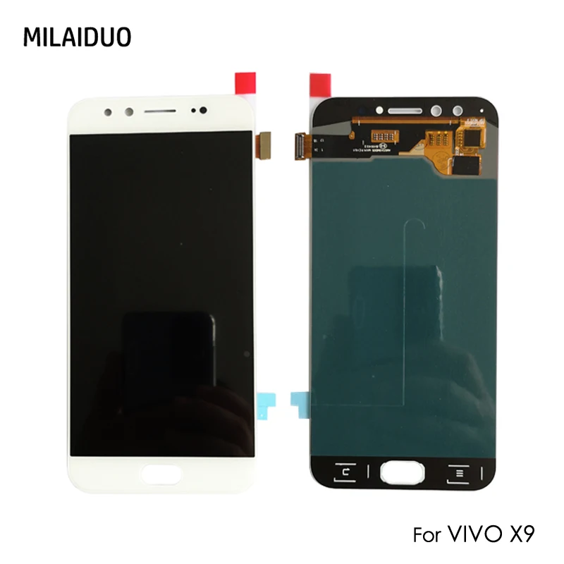 

OEM Super AMOLED For VIVO X9 LCD Display Touch Screen Digitizer OLED Assembly Replacement No Frame 5.5 inch White