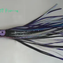 11,5 '(28 см) фиолетовая двухслойная мягкая Трофейная приманка для рыбной ловли тунца/марлина Наслаждайтесь розничным удобством по оптовой цене