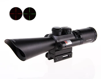 

2016 NEW Tactical M8 Shooting Hunting Riflescope 3.5-10x40 Rifle Scope Optical Scopes With Red Laser Light