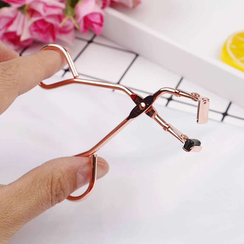 

Brand Professional Eyelash Curler Folded False Eyelash Aids Nature Curl Steel Eyelashes Curling Clip Small Make-Up Tools