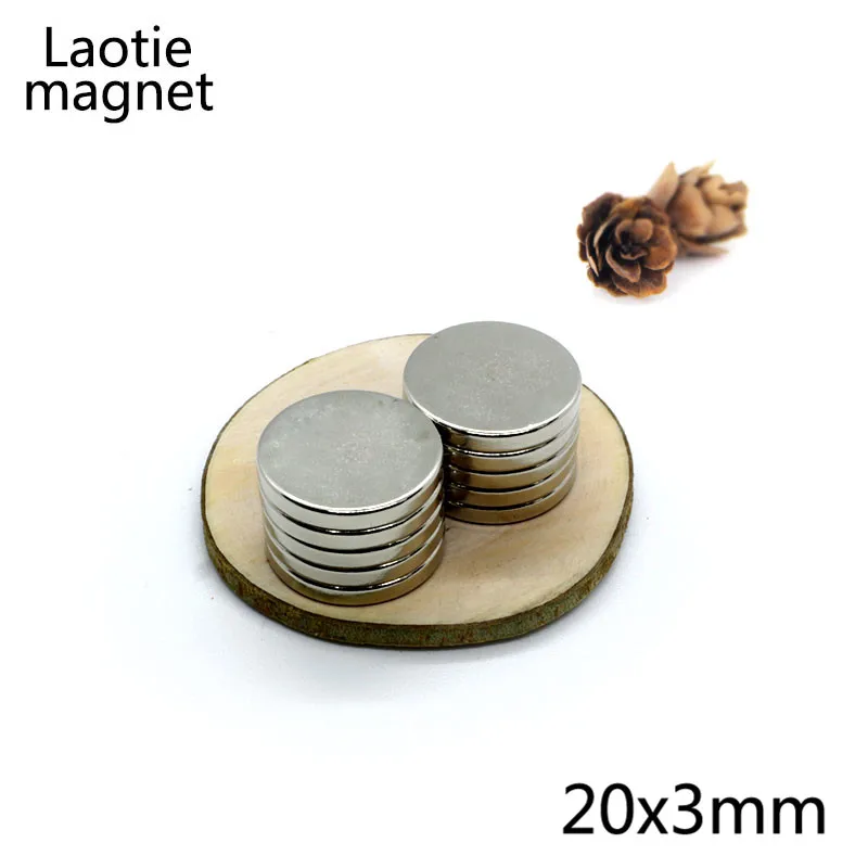 

5Pcs 20 x 3mm N35 NdFeB Super Strong Rare Earth Magnet Disc 20mm x 3mm Fridge Permanet Magnets Small Round Neodymium Magnet
