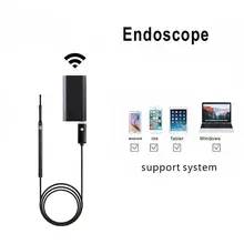 Wi-Fi черная USB камера эндоскоп порт ушной нос Otoscope 5,5 мм визуальная линза DDES01 Earpick эндоскоп бороскоп для ПК Windows