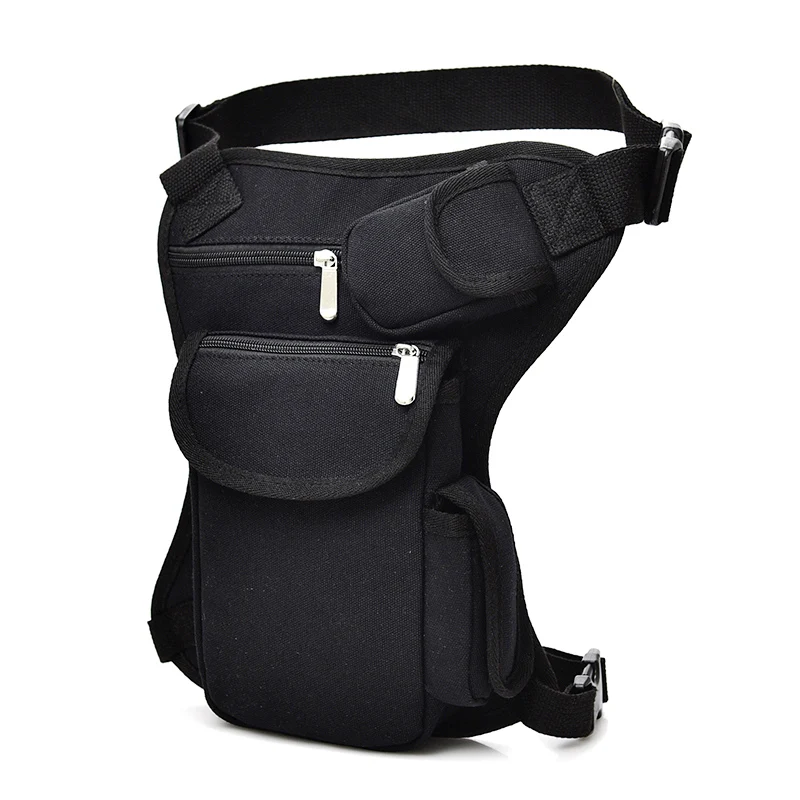 

Cycling canvas waist bag Outdoor tactical multi-function leg bag Tide man casual sports pockets Fishing tackle bag waist packs
