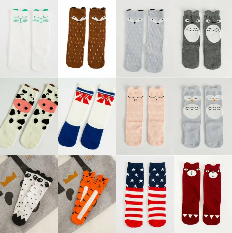 

Recommend!!! 0-6 Y Cute Carton ear Baby Child Girl Winter Cotton Over Knee Thigh High Long Socks For Kids Toddler