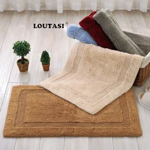 LOUTASI, мягкий однотонный ковер, синель, водопоглощающая, для ванной комнаты, Противоскользящие коврики, ковры для гостиной, коврики, alfombras de sala