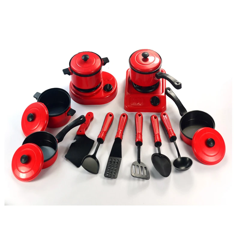 One Set Kitchen Toy Set Plastic Baby Cookware Kid s Kitchen Miniature Tableware Children DIY Cooking