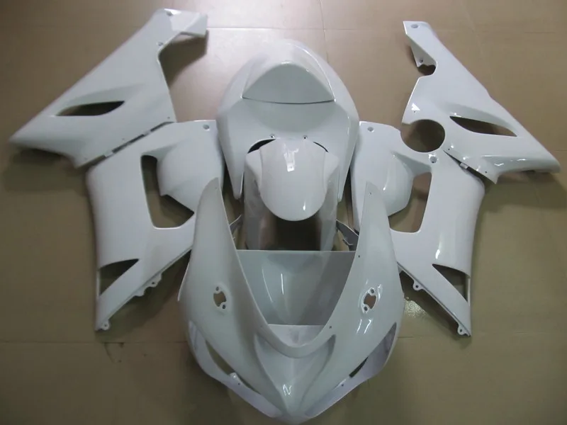 Мотоциклетный вставной обтекатель комплект для KAWASAKI Ninja ZX6R 636 05 06 ZX 6R 2005 2006 ABS полный белые обтекатели комплект+ подарки KC06