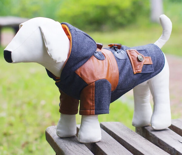 2015 new pet dog cool fashion jackets costume doggy autumn winter sweaters puppy coats apparel dogs clothes pets products 1pcs