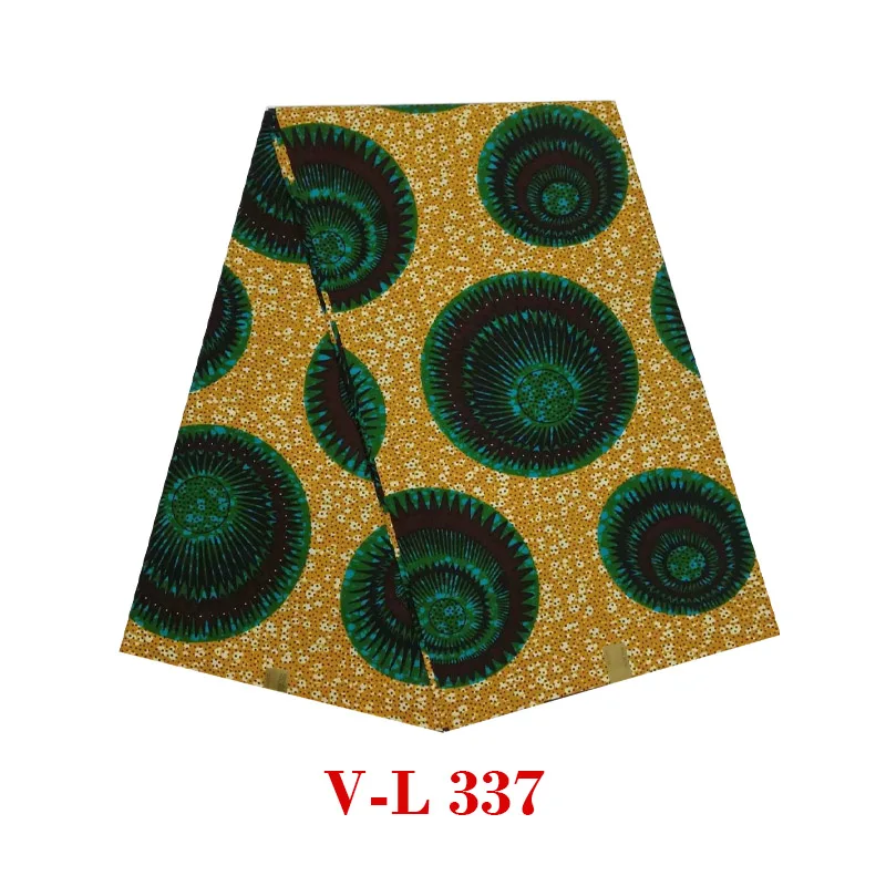 

2019 High quality veritable wax Batik african wax dutch block printed in fabric Dot flower hot sale dress V-L 337