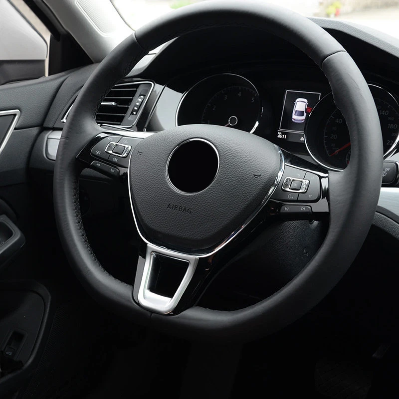 Для VW Volkswagen Jetta MK6 2016 2019 Polo 2020 нижняя декоративная накладка на руль аксессуары