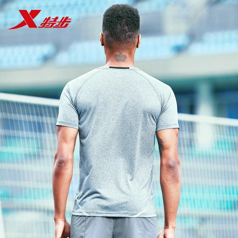 Skup Xtep mężczyźni sport t koszula lato oddychająca Fitness casual dla mężczyzn running t shirt elastyczny t shirt mężczyźni sportowiec t shirt 881229019273