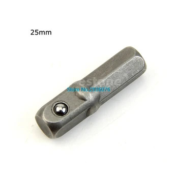 

High Carbon Steel Socket Adapter Seth Ex Shank To 1/4'' 25/30/50/65mm Extension Drill Bits Hex Bit Set Power Tools Mar15-45