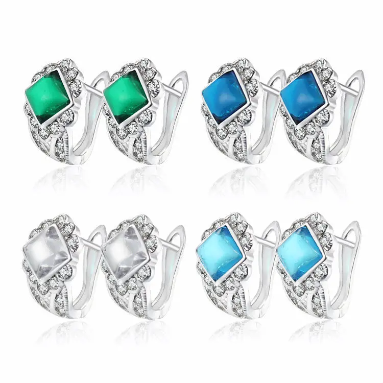 font b Luxury b font font b Crystal b font Zircons Piercing Ear Cuff Stud