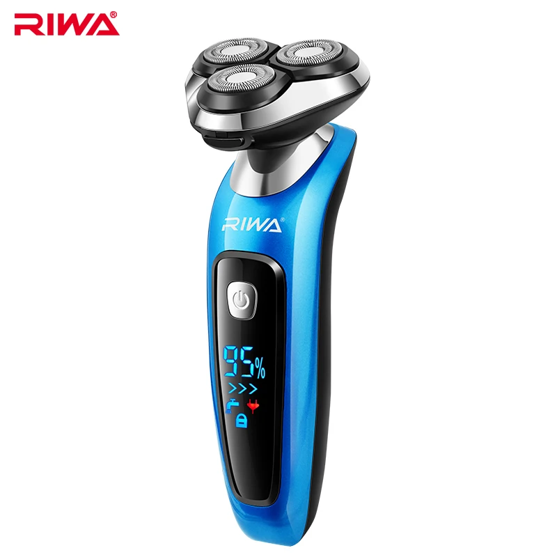 

RIWA 3D Floating Electric Razor Shaving Machine LCD Display Rechargeable Washable Beard Hair Shaver For Men RA-5504