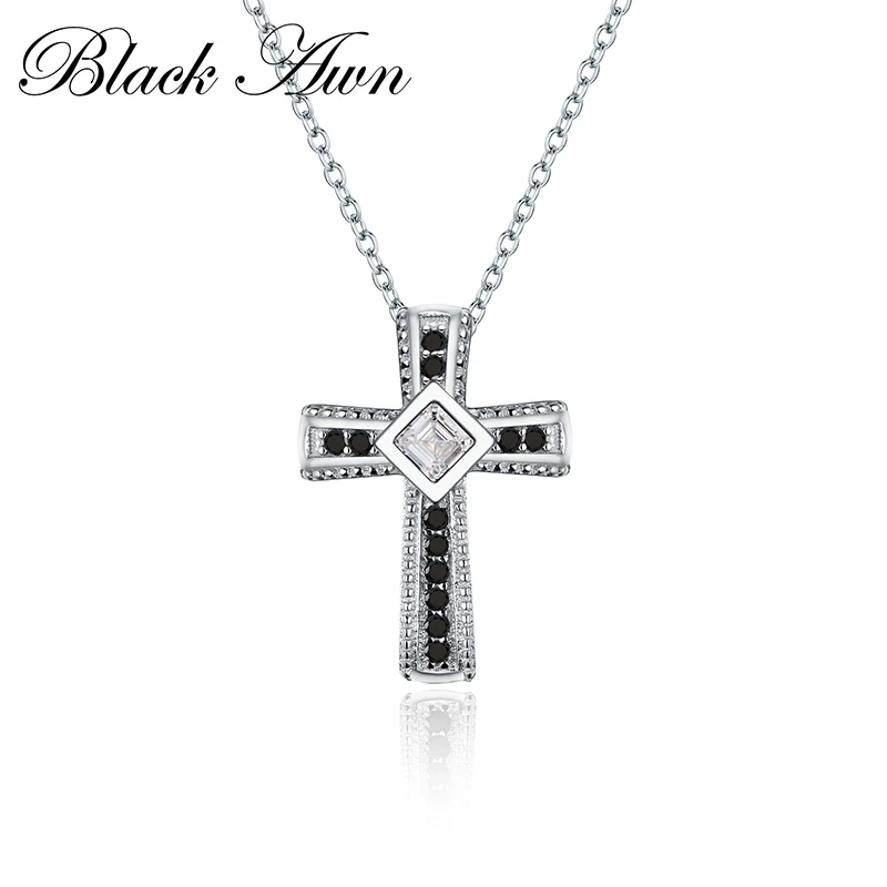 Silver Color Fashion Jewelry Classic Cross Necklace Pendants P106
