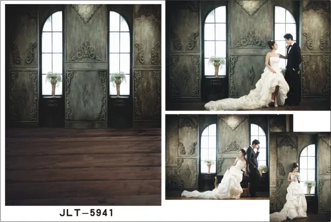 

300*500cm  Vinyl Muslin Photography Backdrops Prop  Wedding Dress theme JLT-5941
