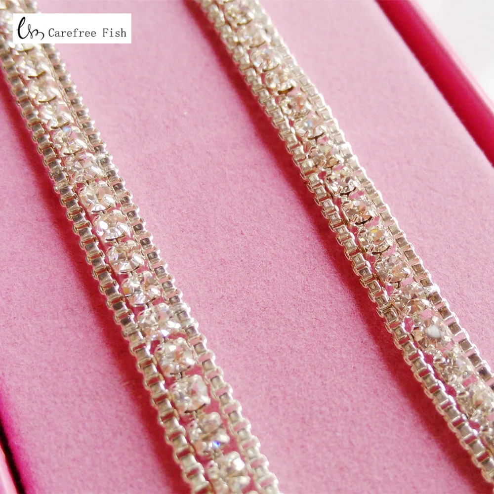 Le Donne Diamante Catena Cintura in vita regolabile Argento Accessorio Gioielli Da Sposa Riga