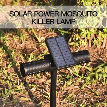 

2019 Solar Mosquito Killer Lamp Outdoor Waterproof USB charging LED Light Lawn Camping Lamp Bug Zapper trap Light Whole Night