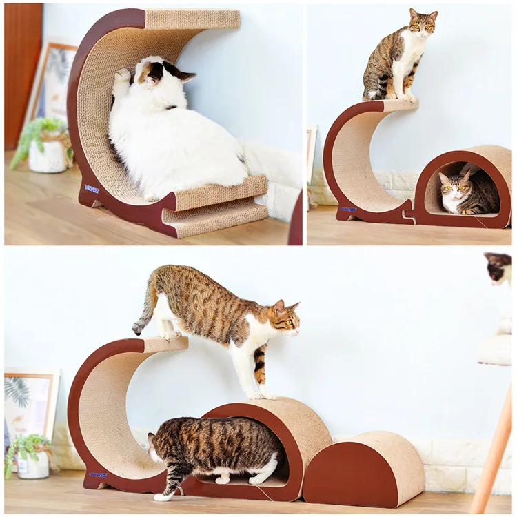 Домашняя Когтеточка для кошек, мебель, роскошная башня, скалолазание, дерево, Когтеточка, аккордеон, складная Когтеточка для кошек, домашние животные, игровой домик, игрушка