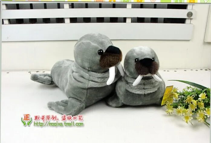 

stuffed plush 29cm simulation elephant seal plush toy simulation Odobenus rosmarus quality goods soft doll gift w3432