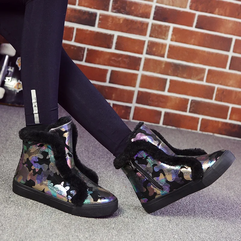 

New fashion fur female warm ankle boots women boots snow boots and autumn winter women shoes