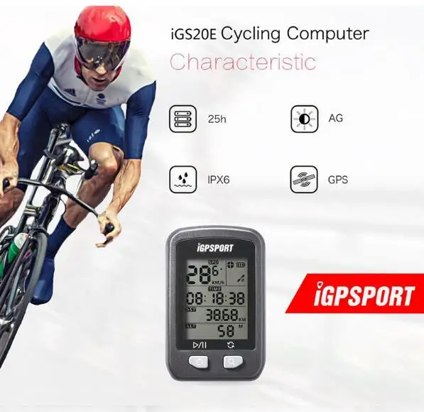  IGPSPORT IGS20E Drahtlose Stoppuhr Fahrrad Drahtlose Computer Wasserdicht Radfahren GPS Computer Ki