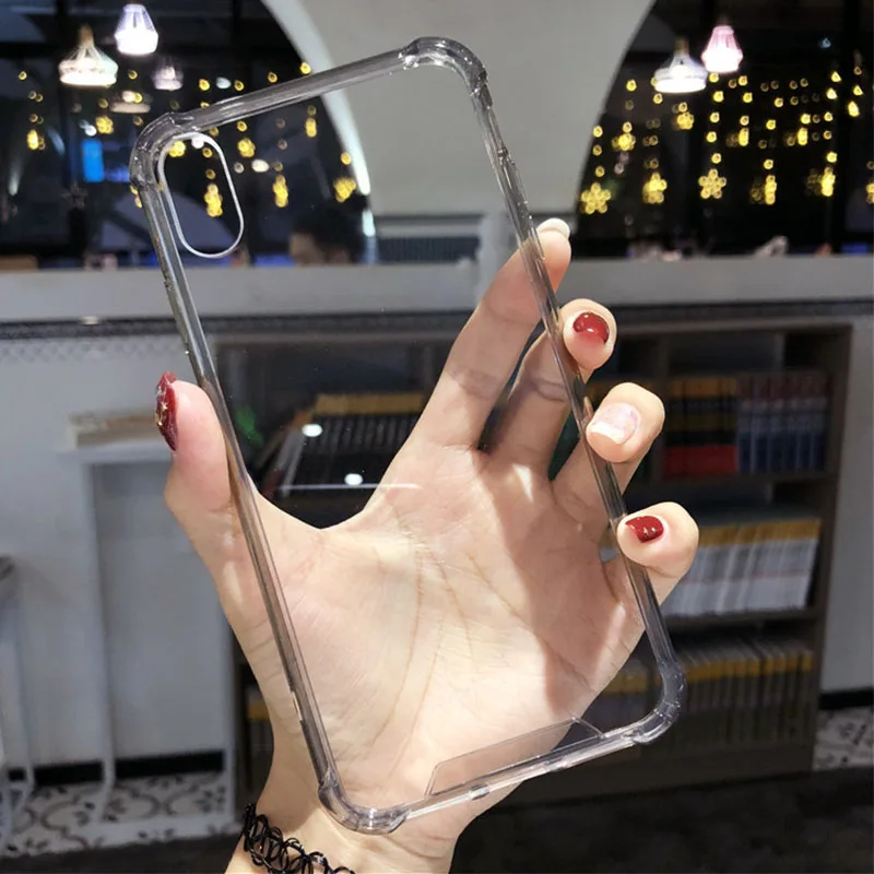 Ascromy-For-iPhone-7-Case-Ultra-Thin-Clear-Acrylic-Hard-Protective-Cover-Soft-TPU-Bumper-For-iPhone-XS-Max-XR-8-7-6-6S-Plus-5-5S (8)
