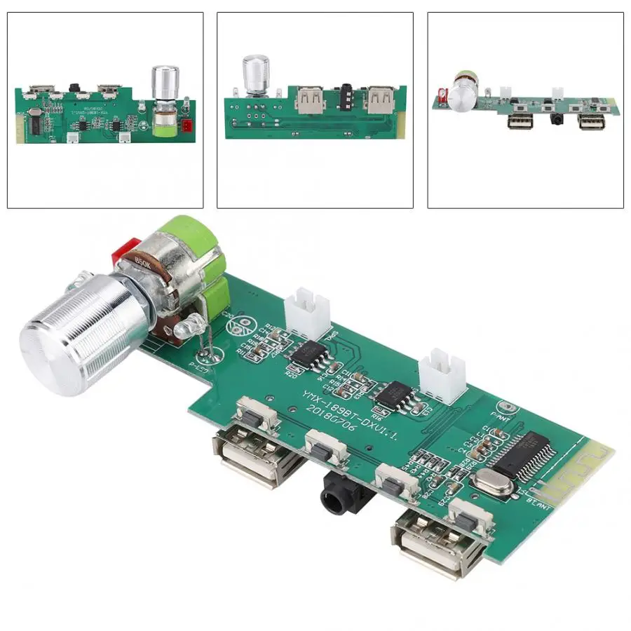 5V5W+ 5 W Bluetooth 5,0 EDR плата аудиоресивера модуль усилителя динамик