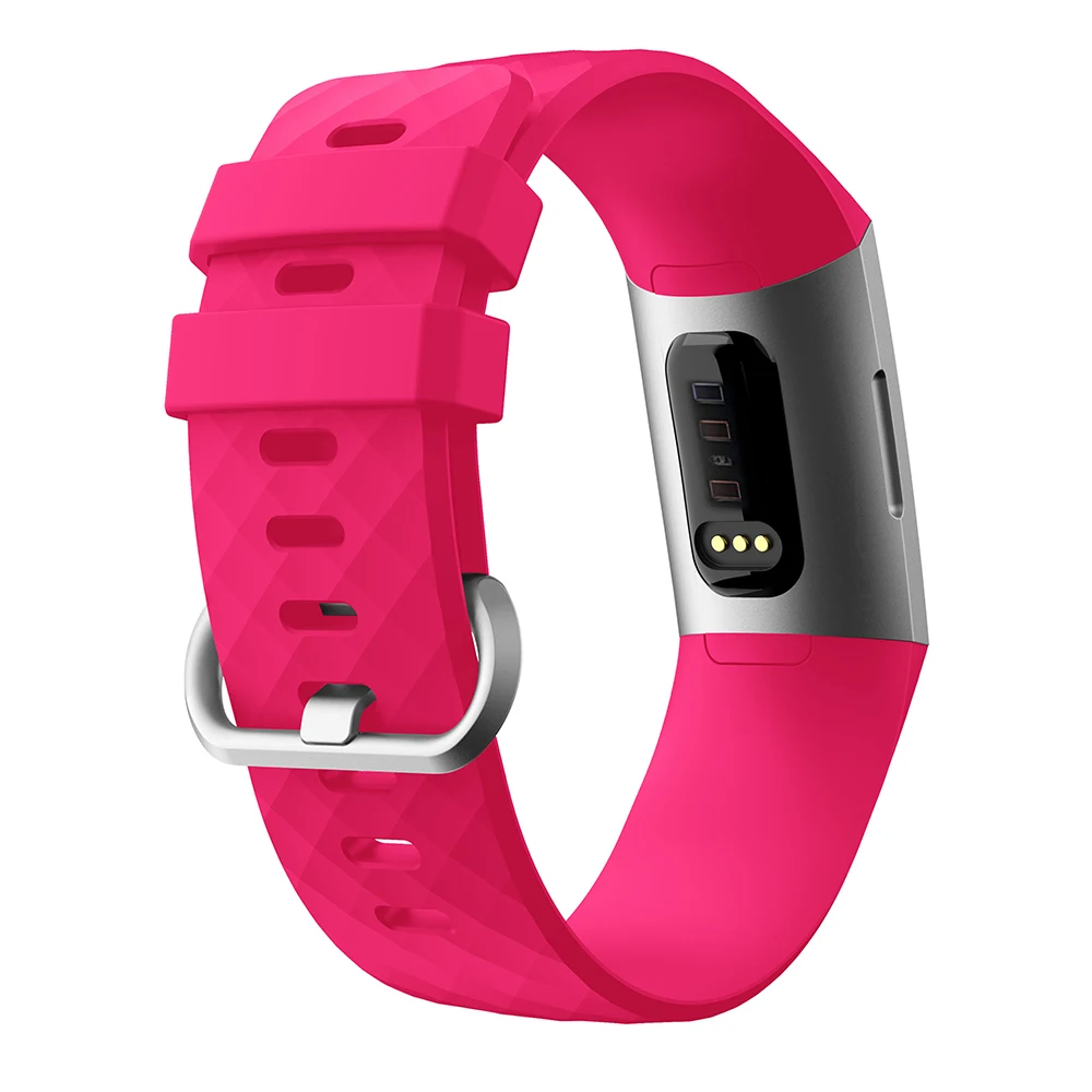 Силиконовые спортивные полосы для Fitbit заряд 3/зарядки 3 SE трекер Classic маленький большой браслет для Для женщин Для мужчин 23 мм 20 мм