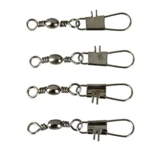 100 unids Poleas de Seguridad de Aleación Conector Snap Anillos Sólidos pesca pesca acesorios