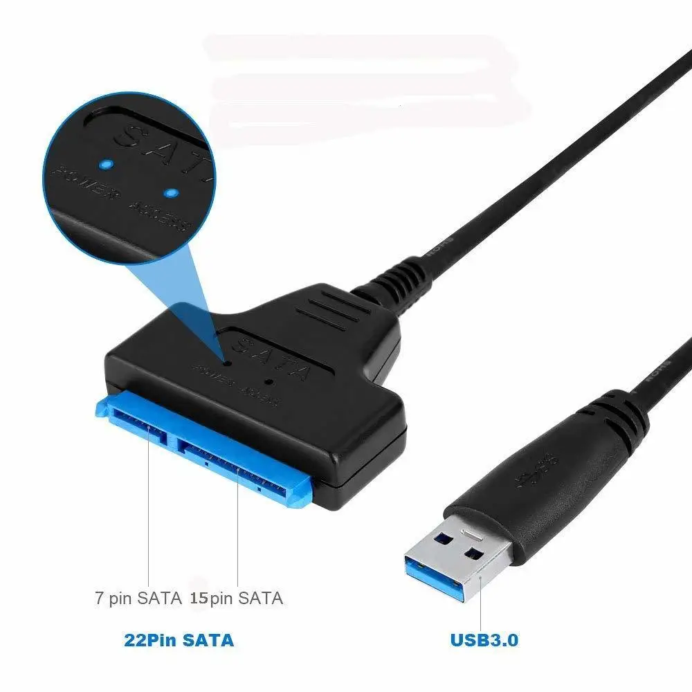 

XN241 Sata To Usb Adapter Up To 6 Gbps Support 2.5 Inches External Ssd Hdd Hard Drive 22 Pin Sata Iii Cable
