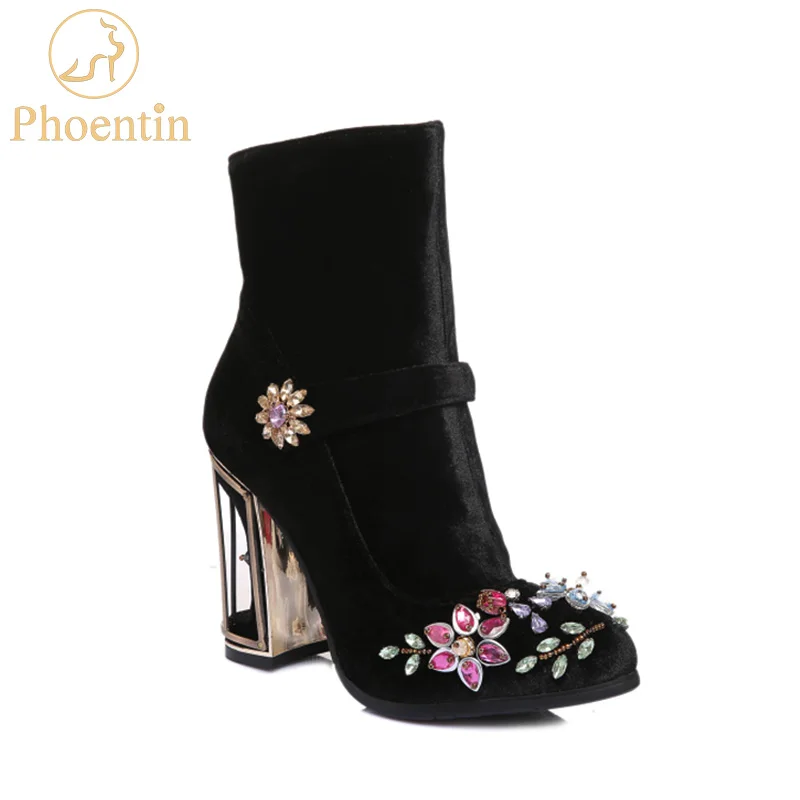 rhinestone womens boots