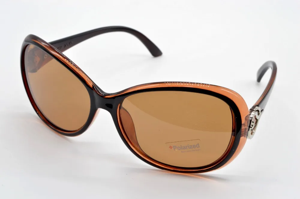 CLASSICAL BUTTERFLY THICK EDGES WOMEN LADIES BROWN Polarized SUNGLASSES