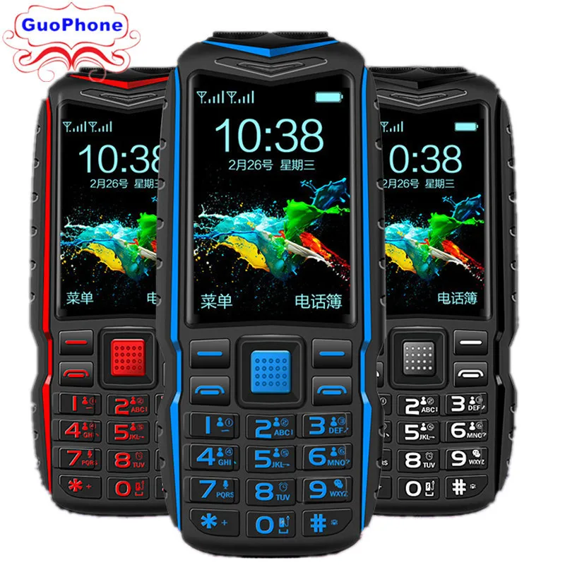 Goedkoop KUH T3 Power Bank Telefoon Dual Sim kaarten Camera MP3 Dual Zaklamp Grote Stem 2.4 inch Robuuste Schokbestendige Goedkope Mobiel