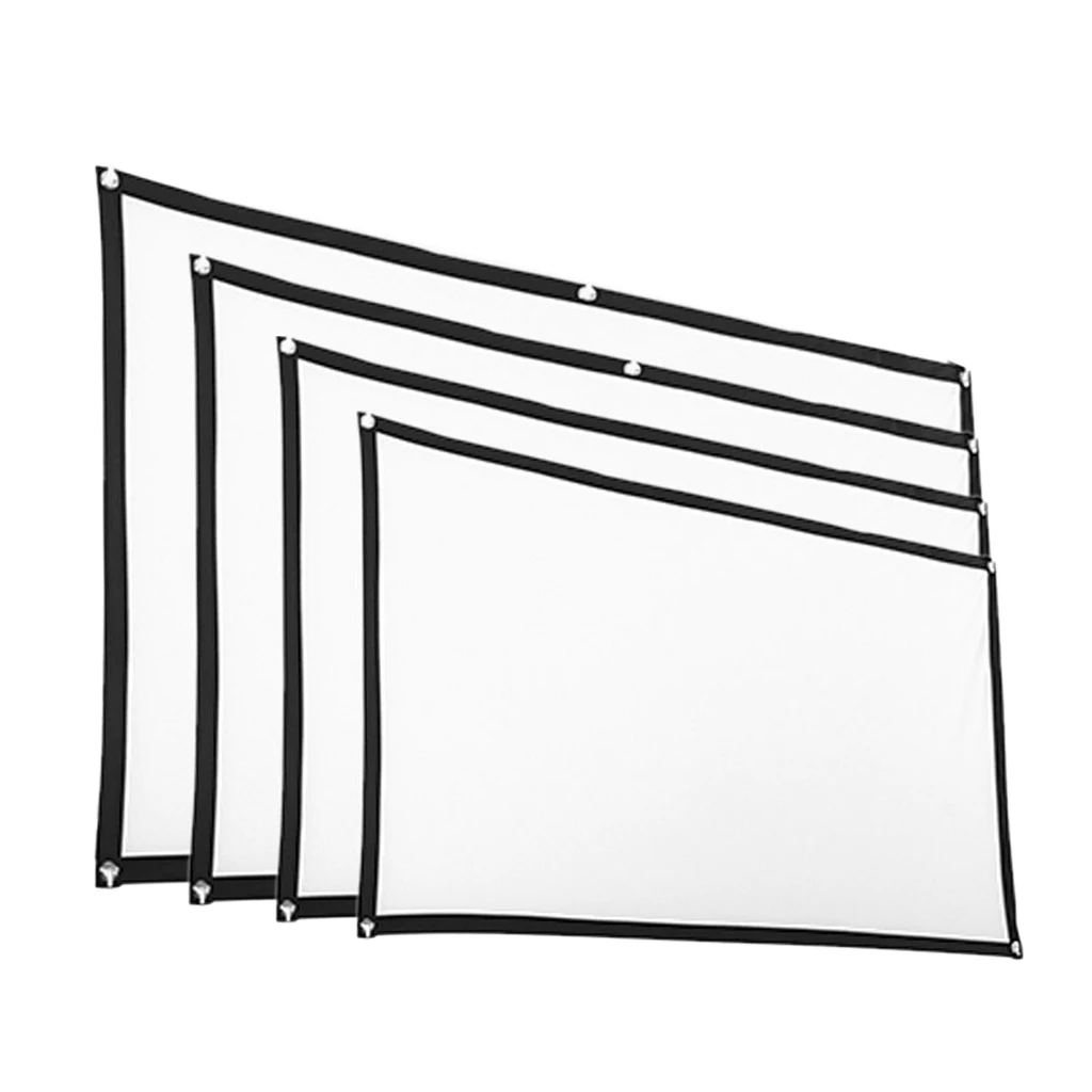 Soft Projector Screen Film Home Cinema Movie Screen Projection 100%polyester material folding packaging small size HD projection